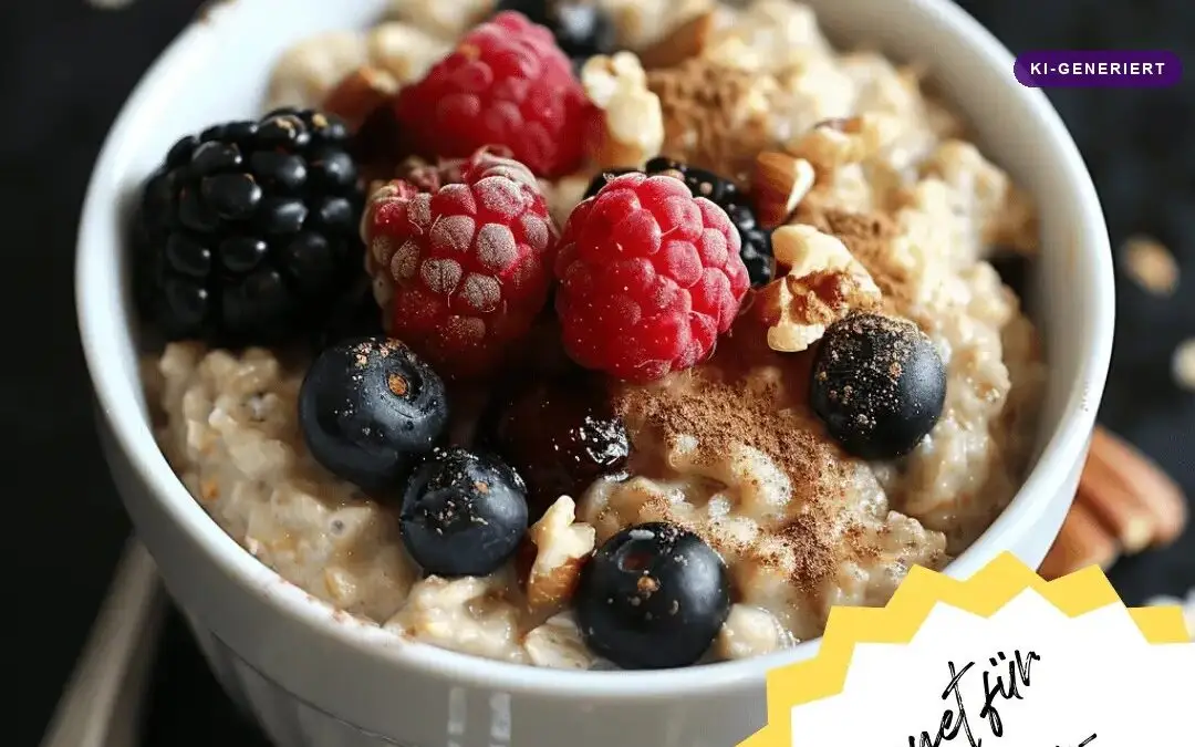 Schwangerschaftsdiabetis-Rezept-Haferflocken-mit-Beeren