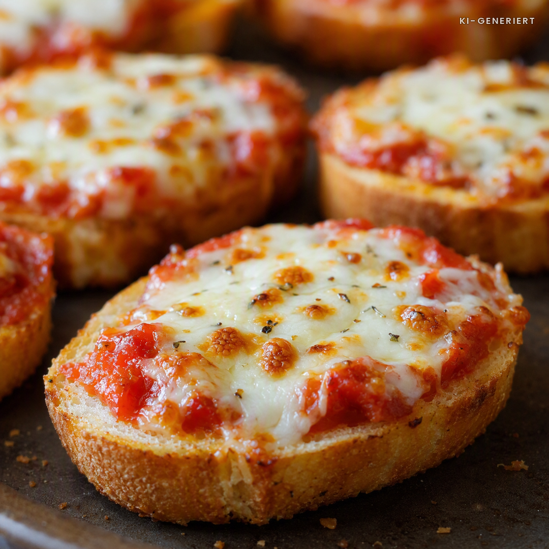 Mini-Pizzabrötchen für den Kindergeburtstag frisch aus dem Ofen